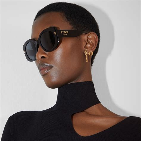 fendi feel black acetate sunglasses|authentic fendi sunglasses.